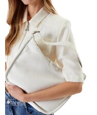 GUESS EVA Geantă de umăr din piele alb optic - Genți femei - 5