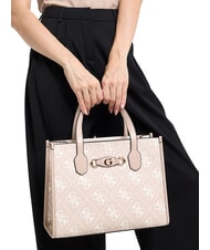 GUESS IZZY 2 Geantă tote cu curea de umăr sigla de nisip - Genți femei - 6
