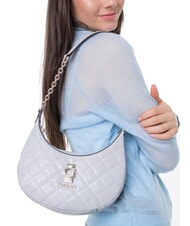 GUESS BESSEY Geantă de umăr cu curea de umăr gri lavanda - Genți femei - 5