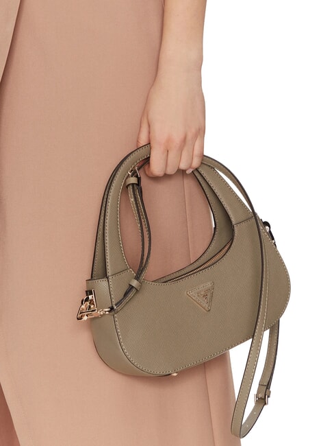 ECO JAZYLYNN Geantă hobo ST Saffiano cu curea de umăr salvie - Genți femei