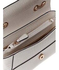 GUESS SILVYE Geantă convertibilă cu imprimeu de crocodil alb - Genți femei - 5