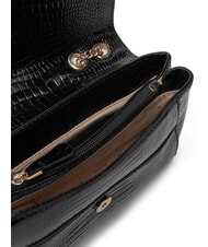 GUESS SILVYE Geantă convertibilă cu imprimeu de crocodil BLACK - Genți femei - 5