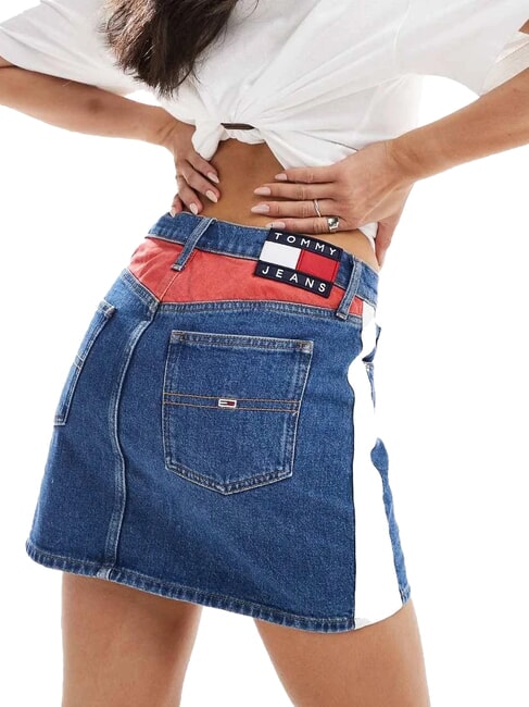 TH JEANS Fustă scurtă din denim denim mediu - Fuste pentru femei