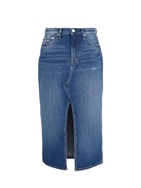 TH JEANS Fustă lungă din denim denim mediu - Fuste pentru femei