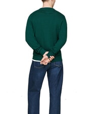 TOMMY HILFIGER PIMA Pulover cu gât roșu în amestec de cașmir - Pulovere pentru bărbați