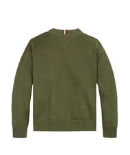 TOMMY HILFIGER TH KIDS Pulover cu guler rotund pentru copii măslin utilitar - Pulovere pentru copii - 2