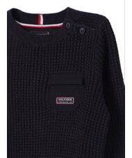 TOMMY HILFIGER TH KIDS Pulover de bumbac cerul deșertului - Pulovere pentru copii - 4