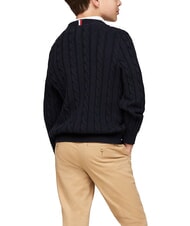 TOMMY HILFIGER TH KIDS Pulover din bumbac pentru bebeluși - Pulovere pentru copii