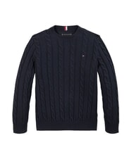 TOMMY HILFIGER TH KIDS Pulover din bumbac pentru bebeluși cerul deșertului - Pulovere pentru copii - 3