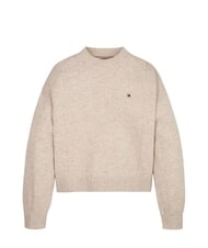 TOMMY HILFIGER TH KIDS Pulover de lână cu guler rotund - Tricou copil