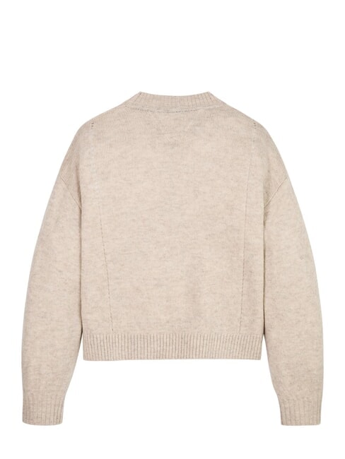 TH KIDS Pulover de lână cu guler rotund melanj de merinos - Pulovere pentru copii