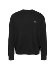 TOMMY HILFIGER TH JEANS  Pulover cu guler rotund negru - Pulovere pentru bărbați - 3