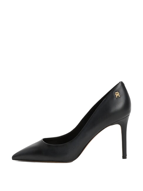 TH  Pantofi cu toc &icirc;nalt de 9 cm din piele negru - Pantofi femei