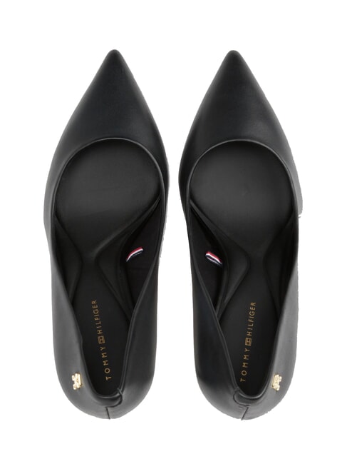 TH  Pantofi cu toc &icirc;nalt de 9 cm din piele negru - Pantofi femei