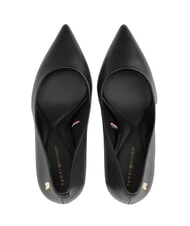 TOMMY HILFIGER TH  Pantofi cu toc &icirc;nalt de 9 cm din piele negru - Pantofi femei - 4
