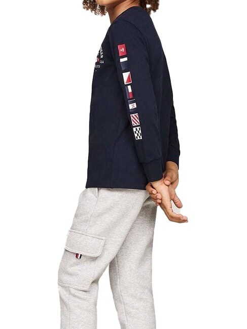 TH KIDS Tricou cu mânecă lungă din bumbac cerul deșertului - Tricou copil