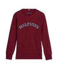 TOMMY HILFIGER TH KIDS Tricou cu mânecă lungă din bumbac roșu intens - Tricou copil - 3