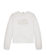 TOMMY HILFIGER TH KIDS Sleeve Tricou cu mânecă lungă alb - Tricou copil - 3