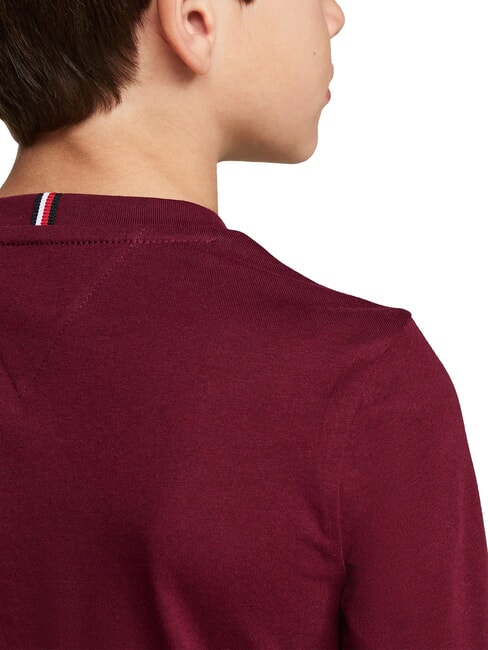 TH KIDS Tricou cu m&acirc;necă lungă roșu intens - Tricou copil