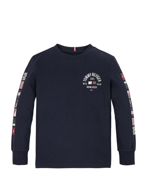 TH KIDS Tricou cu m&acirc;necă lungă din bumbac cerul deșertului - Tricou copil