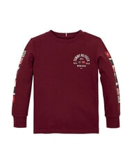 TOMMY HILFIGER TH KIDS Tricou cu mânecă lungă din bumbac roșu intens - Tricou copil - 3
