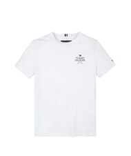 TOMMY HILFIGER TH KIDS Tricou cu mânecă scurtă din bumbac alb - Tricou copil - 3
