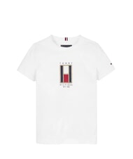 TOMMY HILFIGER TH KIDS Tricou din bumbac pentru copii alb - Tricou copil - 3