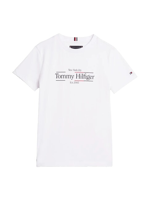 TH KIDS Tricou cu mânecă scurtă din bumbac alb - Tricou copil