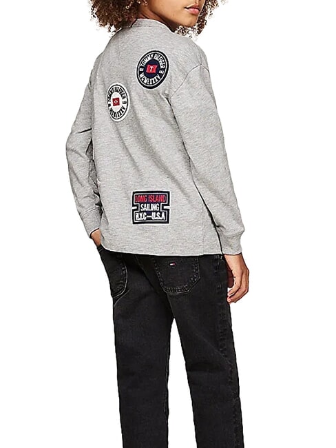 TH KIDS Tommy Tricou de bumbac gri deschis heather - Tricou copil