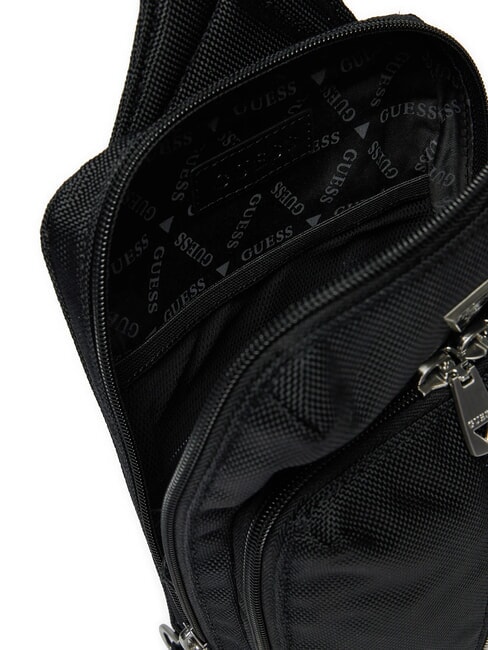 LUGANO Geantă de umăr BLACK - Genți de umăr bărbați