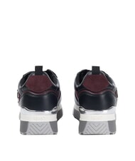 LIUJO MAXI WONDER 01 Teniși din piele și plasă negru/cărămiziu - Pantofi femei - 3