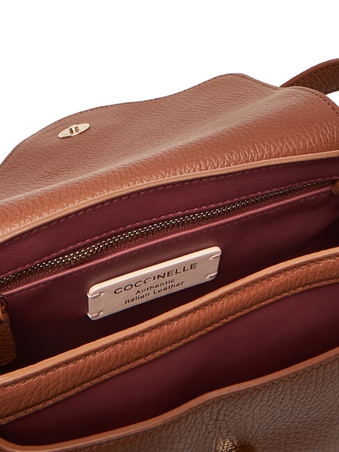 C-ME  Geanta de mana, cu bareta de umar coniac - Genți femei