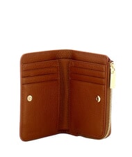 COCCINELLE METALLIC SOFT Portofel mic din piele coniac - Portofele femei - 2