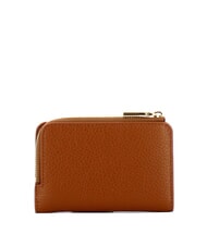 COCCINELLE METALLIC SOFT Portofel mic din piele coniac - Portofele femei - 3