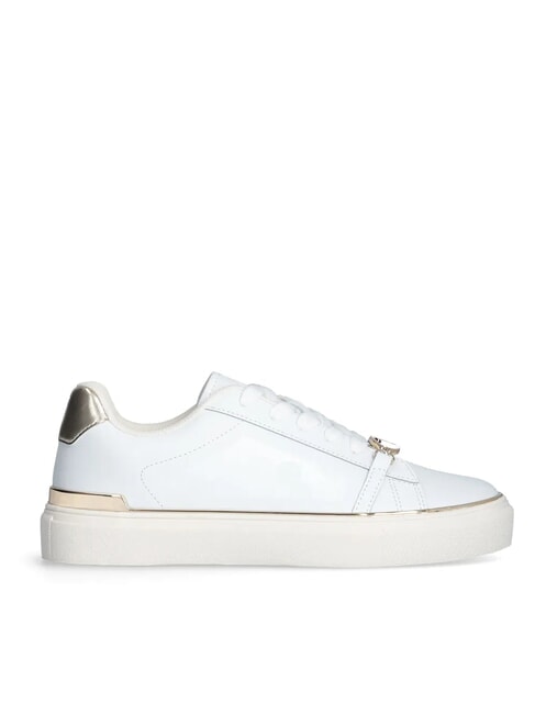 KIKI 01 Adidași din piele alb/aur deschis - Pantofi femei