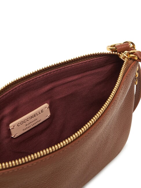 YVONNE Geantă de umăr, din piele coniac - Genți femei