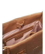 LIUJO MANHATTAN Geantă medie tip ghiozdan cu logo piele de căprioară - Genți femei - 3