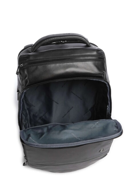 W136 Rucsac pentru laptop de 14", din piele negru - Rucsacuri pentru laptop