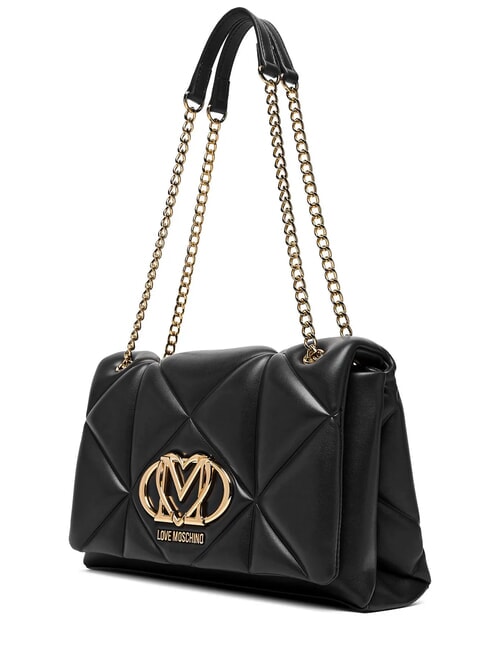 EMBOSSED Geantă de umăr / geantă crossbody negru - Genți femei