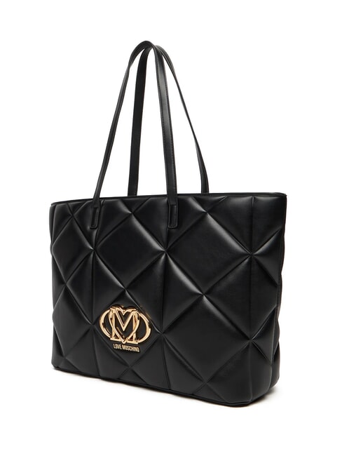 EMBOSSED  Sacoșă de cumpărături negru - Genți femei