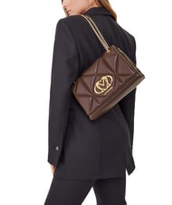 LOVE MOSCHINO EMBOSSED Geantă de umăr / geantă crossbody ciocolată - Genți femei - 5