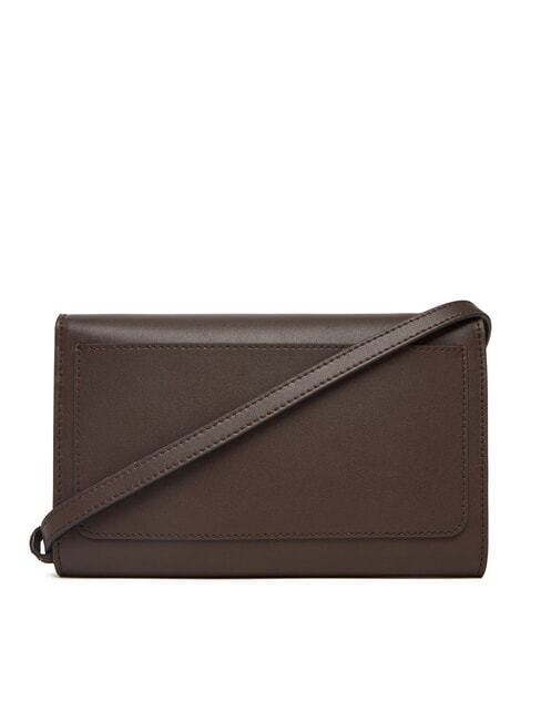 SFERA Geantă de umăr mini, din piele ciocolată - Genți femei