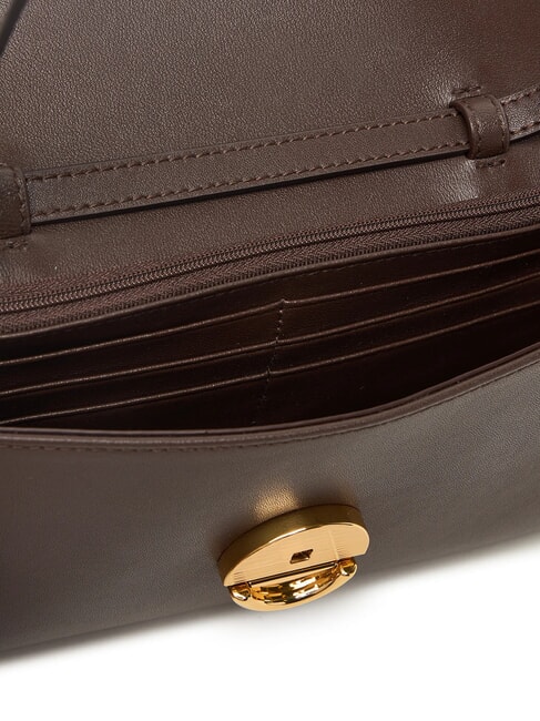 SFERA Geantă de umăr mini, din piele ciocolată - Genți femei