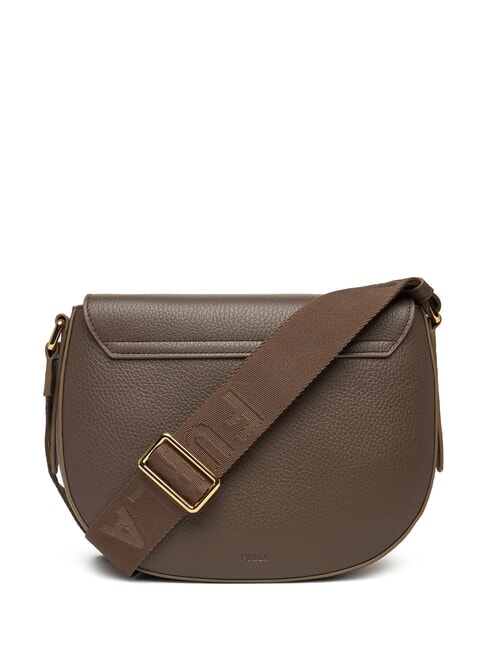 LOTUS Geantă din piele cu curea de umăr cu logo tonuri de mahon/mahon - Genți femei