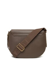 FURLA LOTUS Geantă din piele cu curea de umăr cu logo tonuri de mahon/mahon - Genți femei - 3