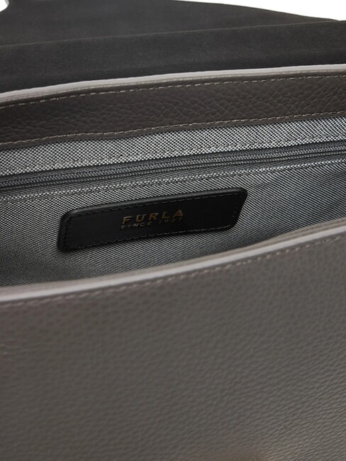 LOTUS Geantă din piele cu curea de umăr cu logo gri urban/tonuri de gri urban - Genți femei