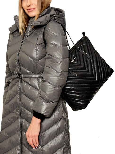 HALONA  Sacoșă de cumpărături BLACK - Genți femei