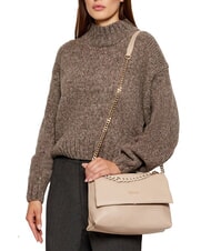 LIUJO MEHMET Geantă de umăr cu lanț în două culori NEUTRU - Genți femei - 5