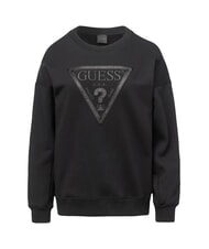 GUESS TRIANGLE GLITTER  Hanorac de bumbac jetbla - Hanorace pentru femei - 3