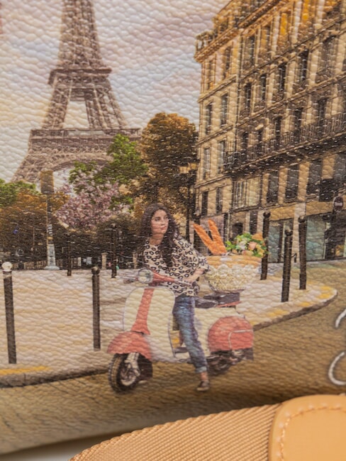 YESBAG Geantă de umăr plată voal paris - Genți femei